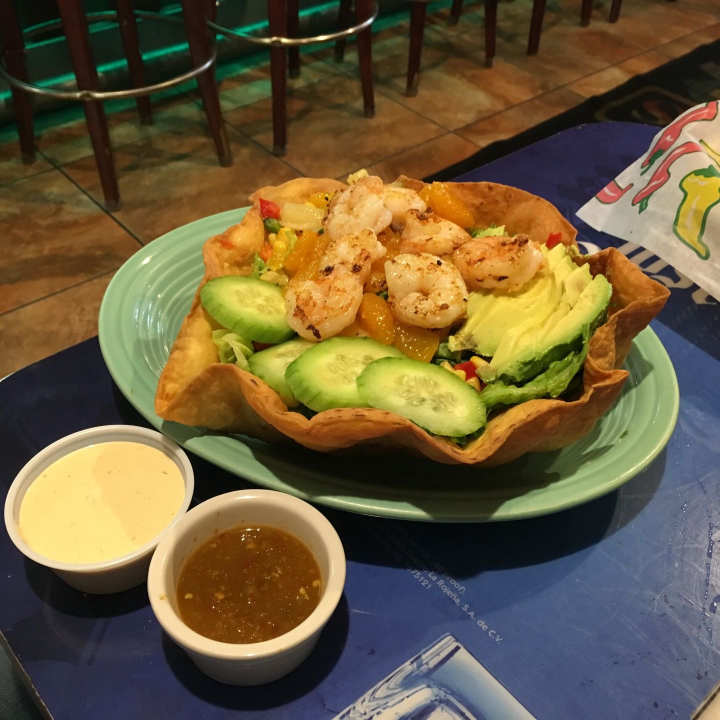 Tio’s Chipotle Orange Shrimp Salad